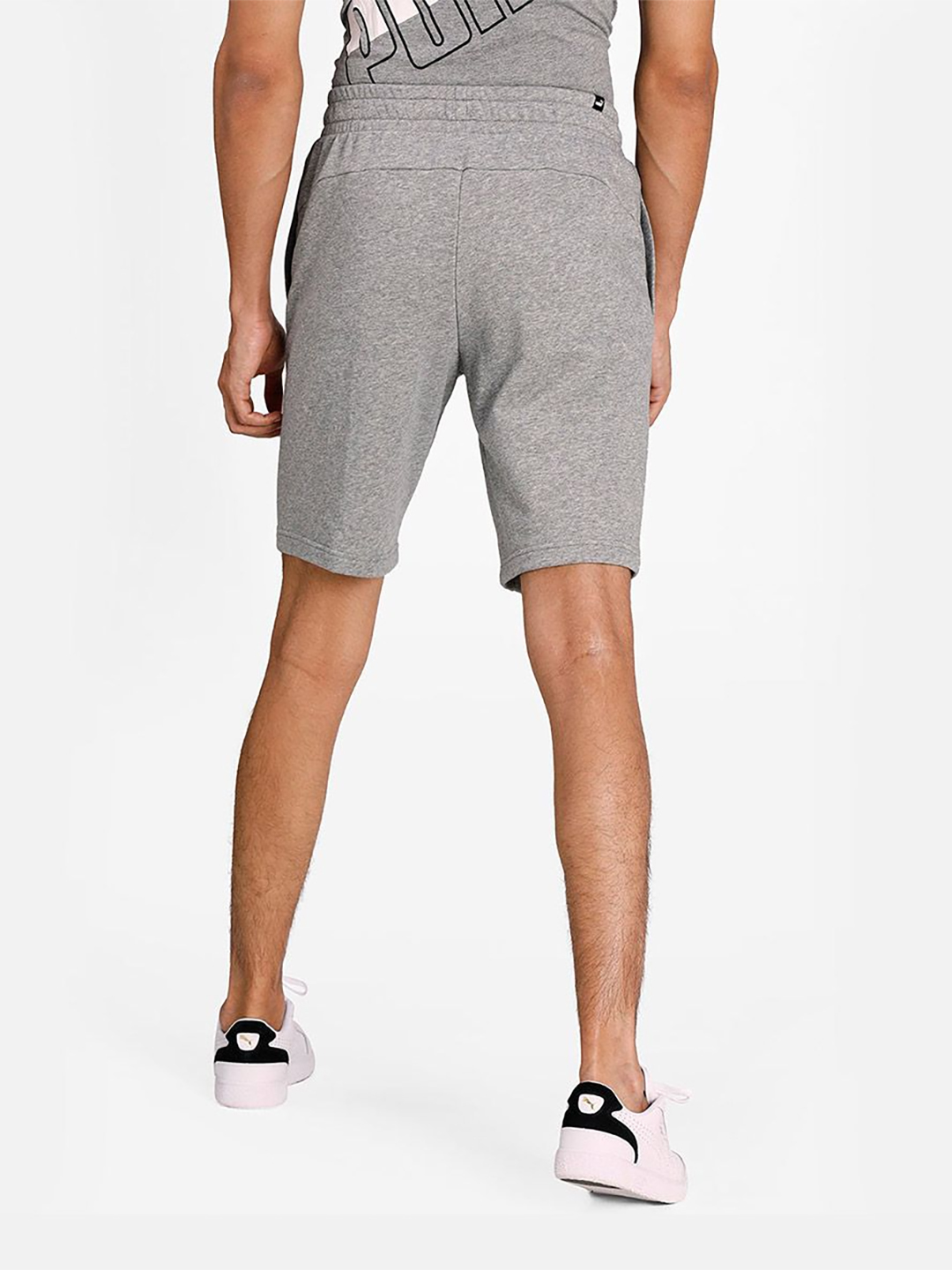 Puma Men Grey Big Logo Shorts (2)