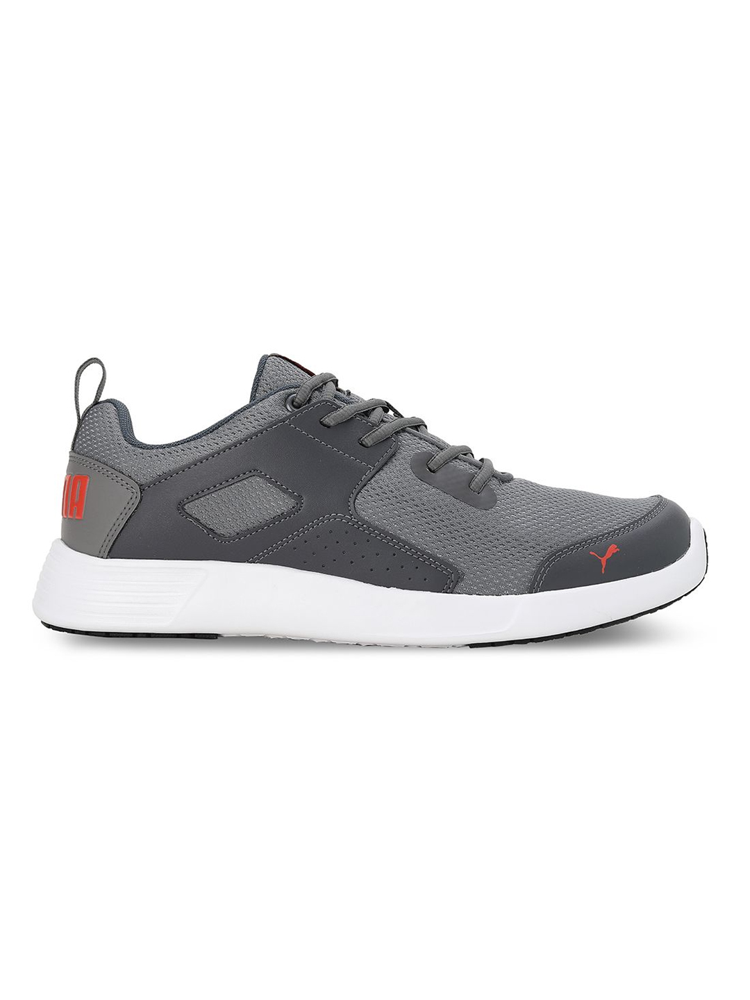 Puma Men Grey & Red Impel Sports Shoes (1)