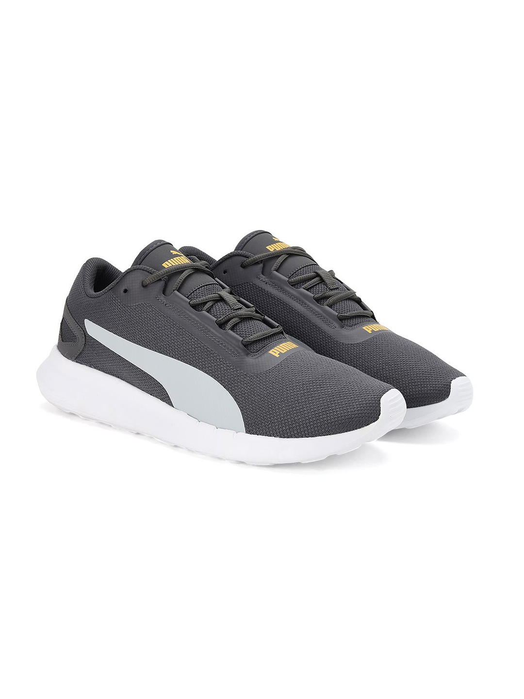 Puma Men Grey & Yellow Volant Sports Shoes (2)