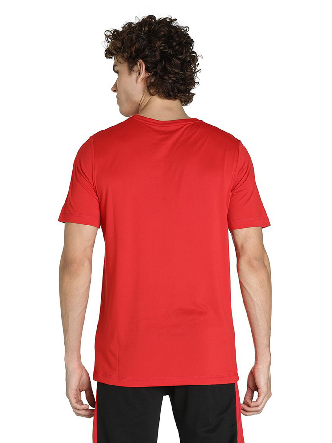 Puma Men High Risk Red Printed Active Big Logo Regular Fit T-shirt (2)
