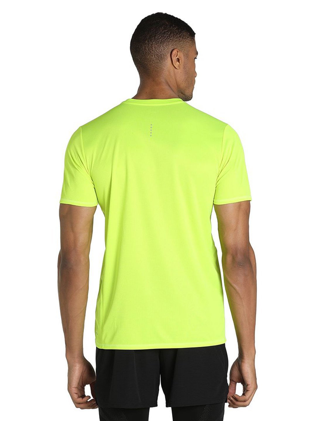 Puma Men Lime Squeeze Printed Favourite Short Sleeve Running T-shirt (2)