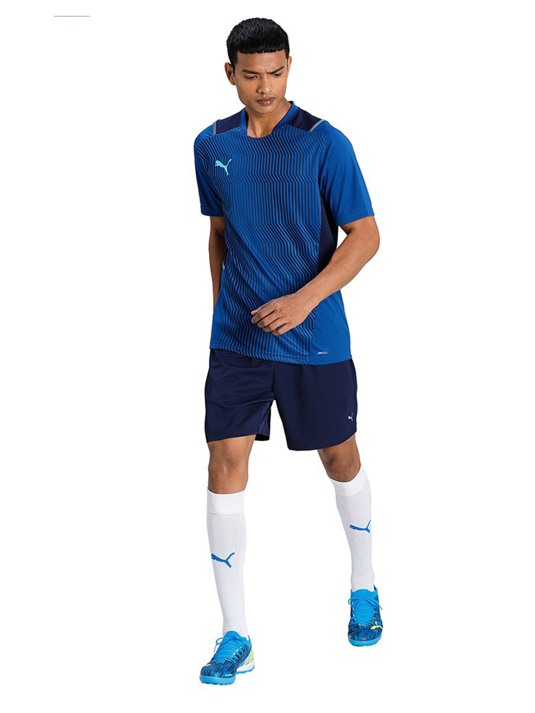 Puma Men Limoges-Peacoat-Blue Atoll Printed teamCUP Training Football Jersey (5)