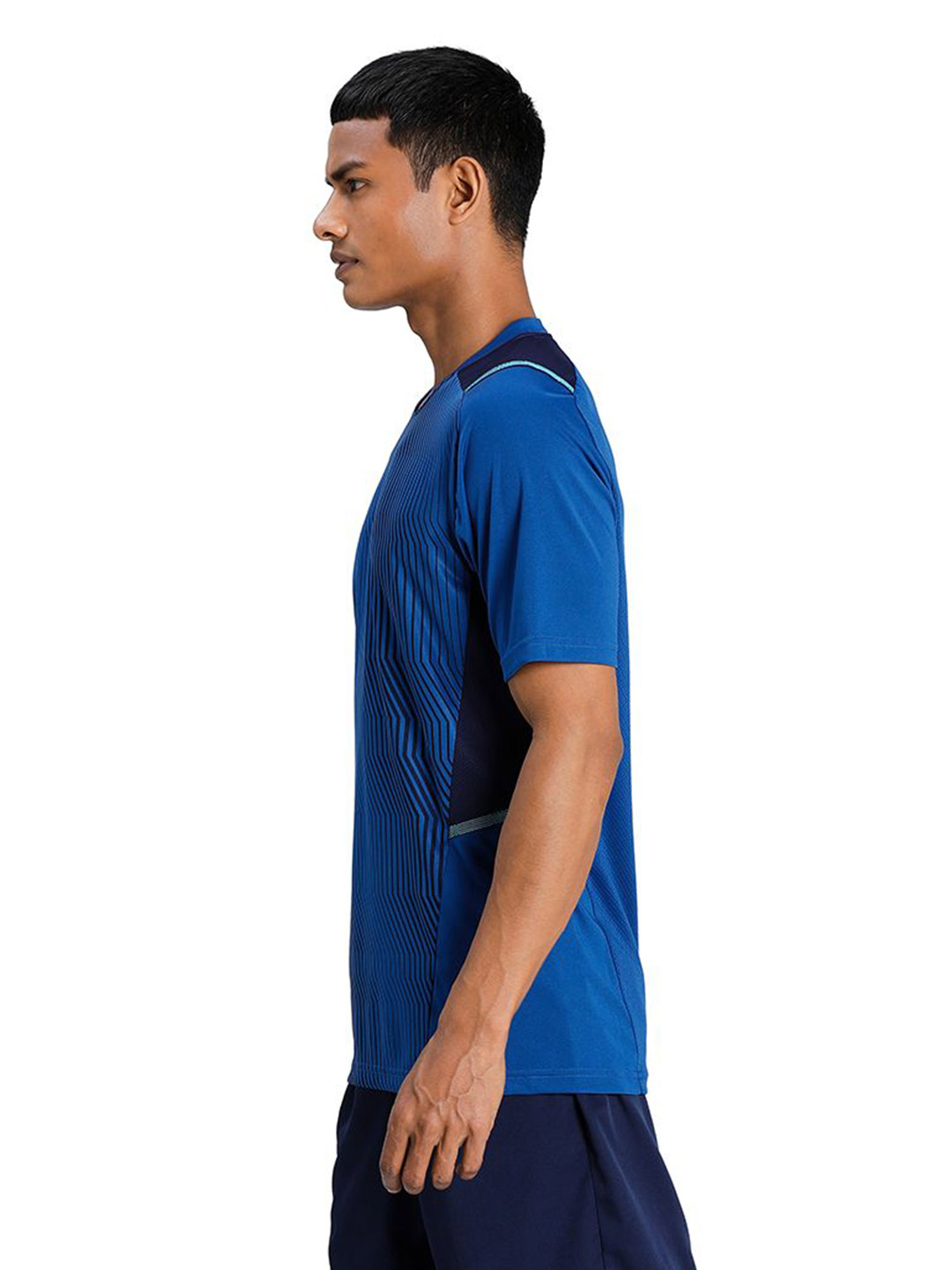 Puma Men Limoges-Peacoat-Blue Atoll Printed teamCUP Training Football Jersey (2)