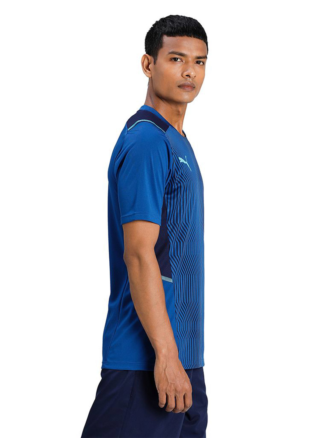 Puma Men Limoges-Peacoat-Blue Atoll Printed teamCUP Training Football Jersey (4)