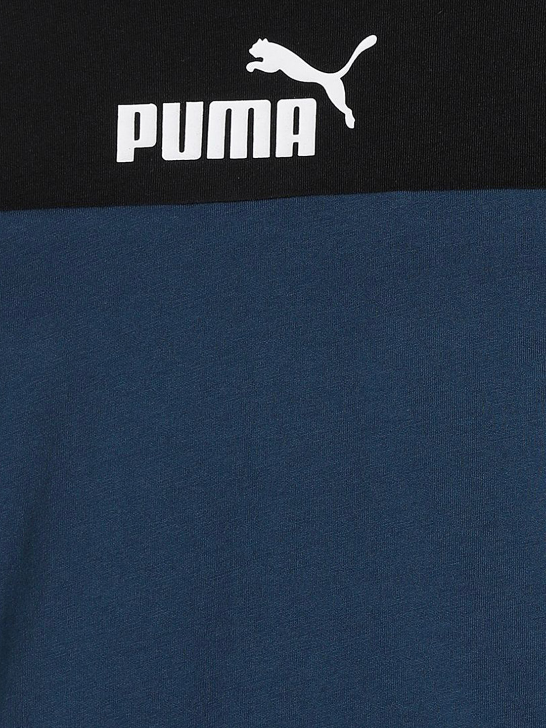 Puma Men Marine Blue Printed Essentials+ Block T-shirt (6)