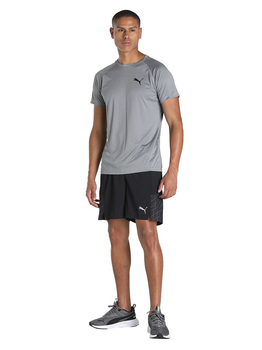 Puma Men Medium Gray Heather Printed RTG T-Shirt (6)