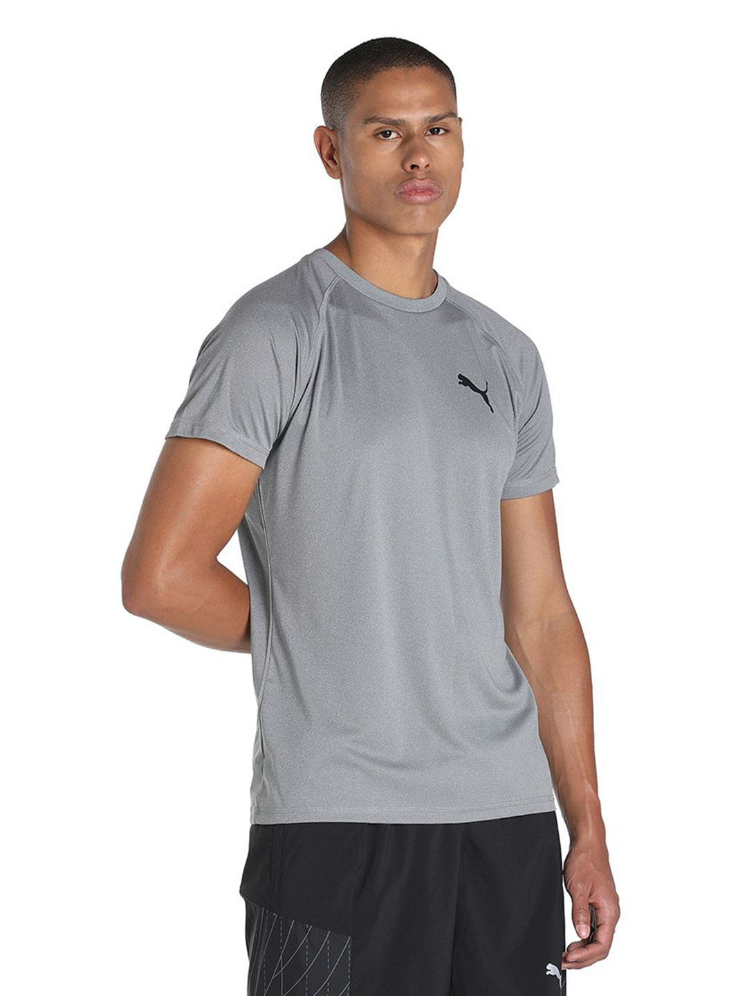 Men Medium Gray Heather Printed RTG T-Shirt