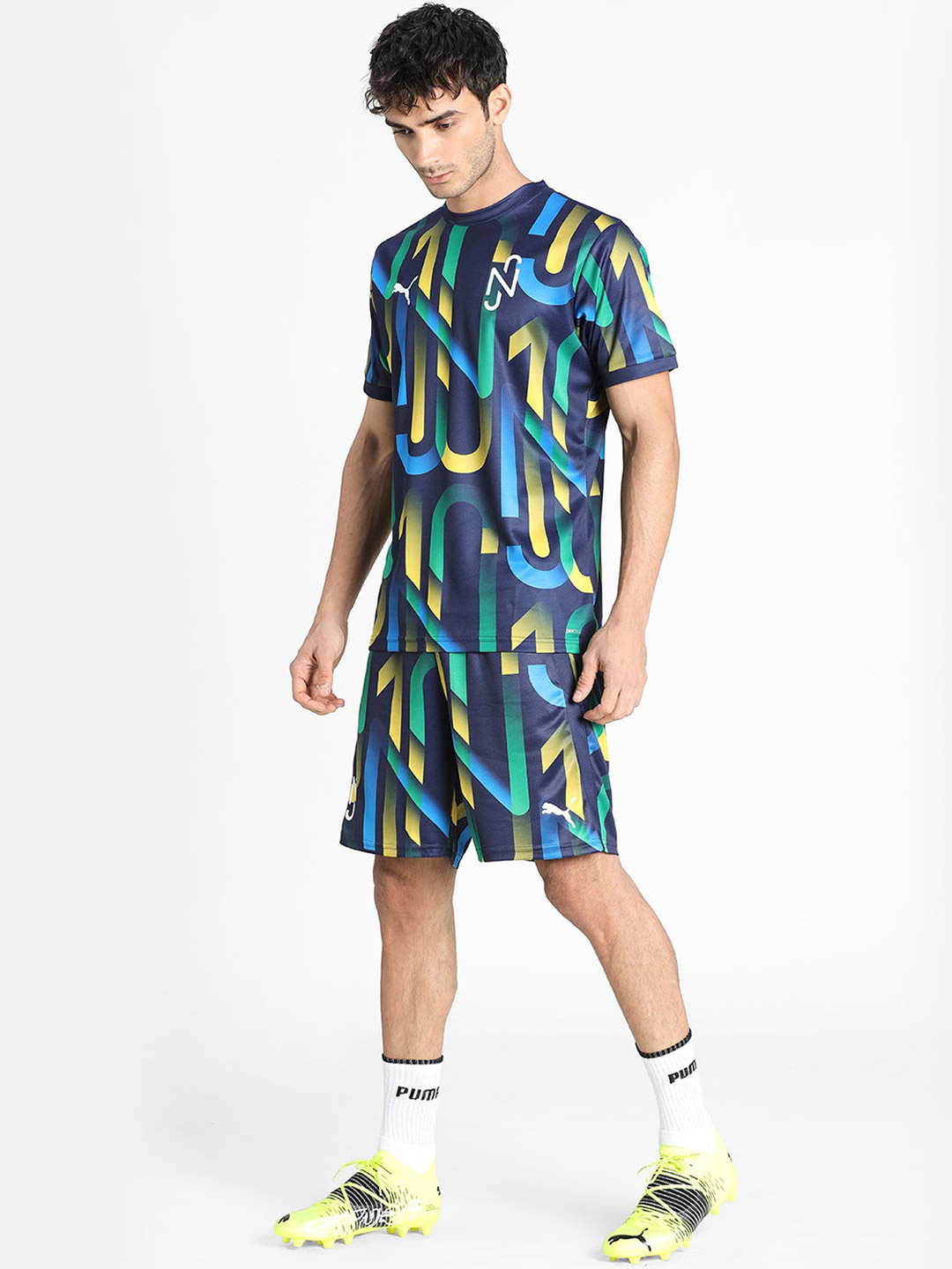 Puma Men Multicolor Printed Neymar Jr Hero Jersey T-Shirts (3)