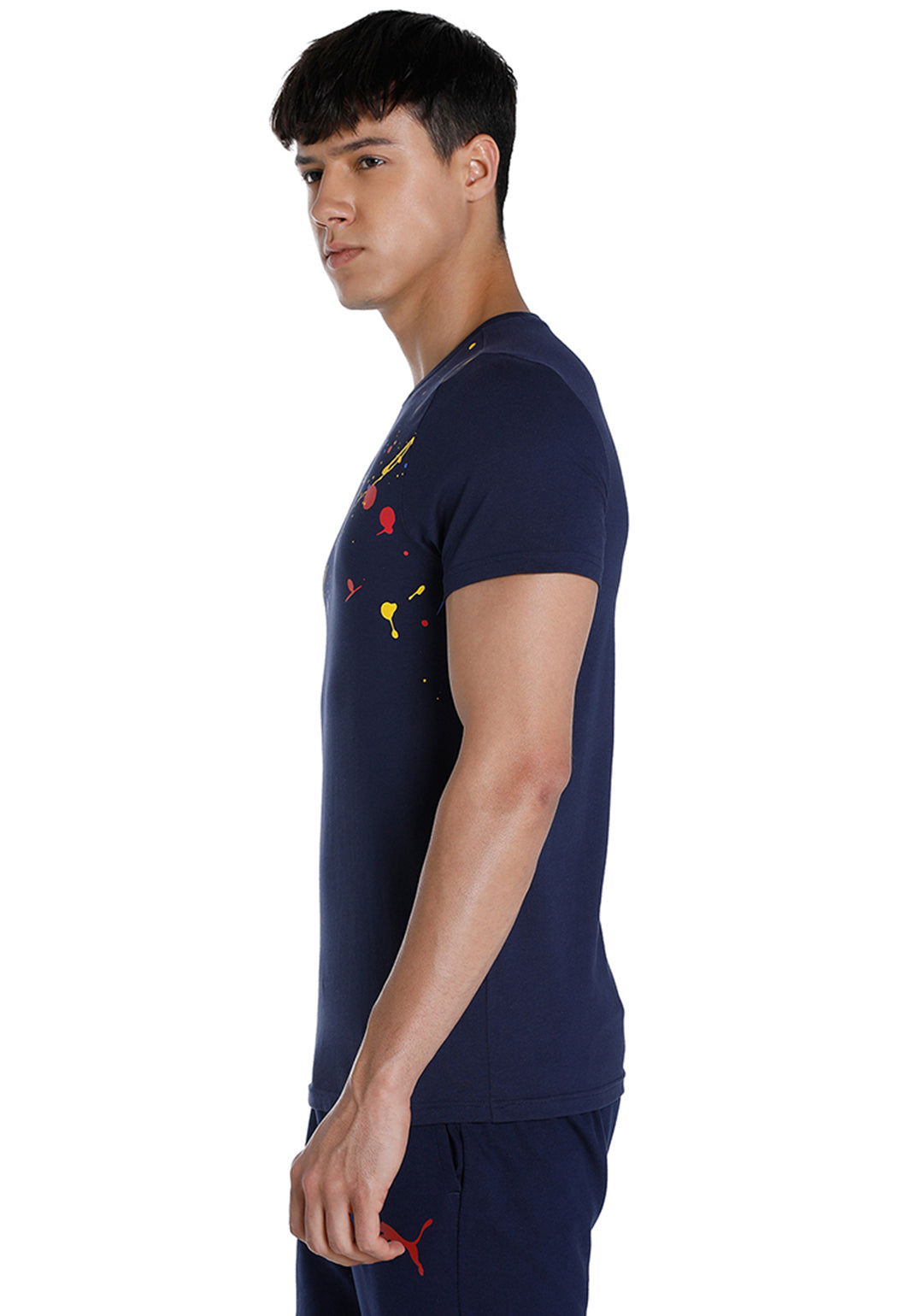 Puma Men Navy Blue Graphic II T-Shirt (2)
