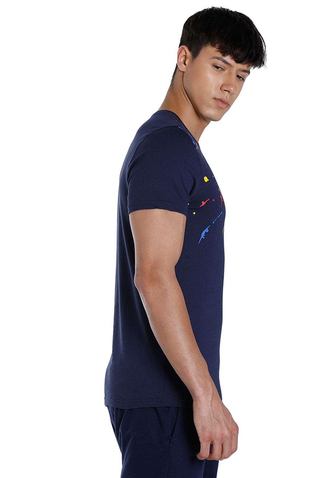 Puma Men Navy Blue Graphic II T-Shirt (4)