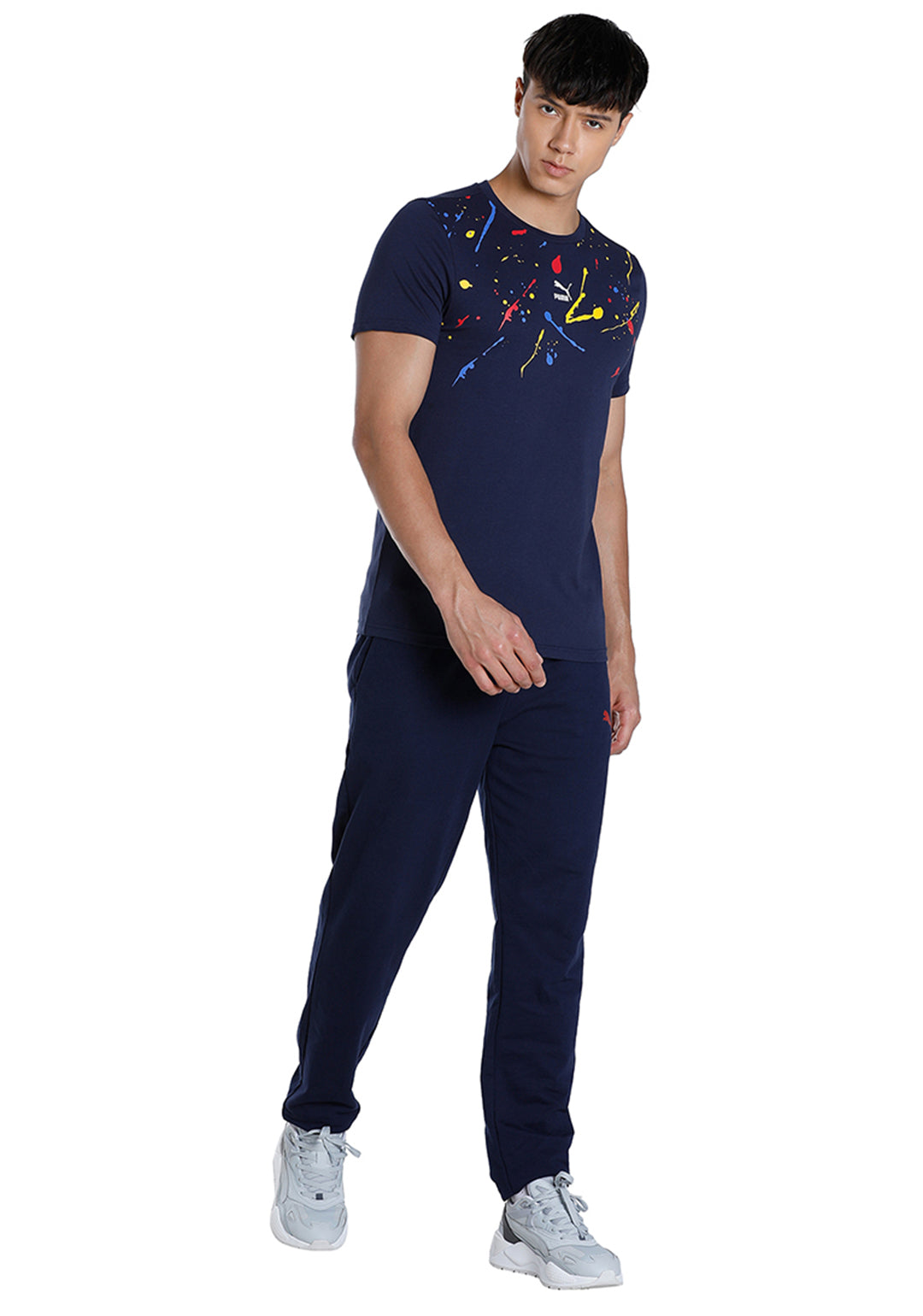 Puma Men Navy Blue Graphic II T-Shirt (5)