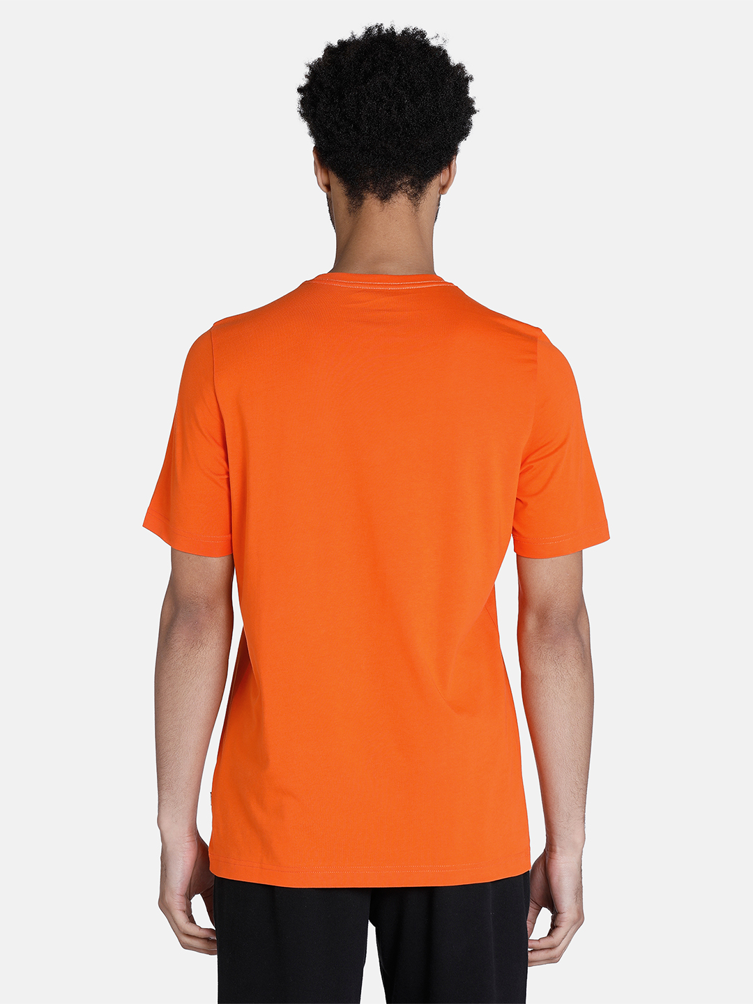 Puma Men Orange ESS Logo T-Shirt (3)