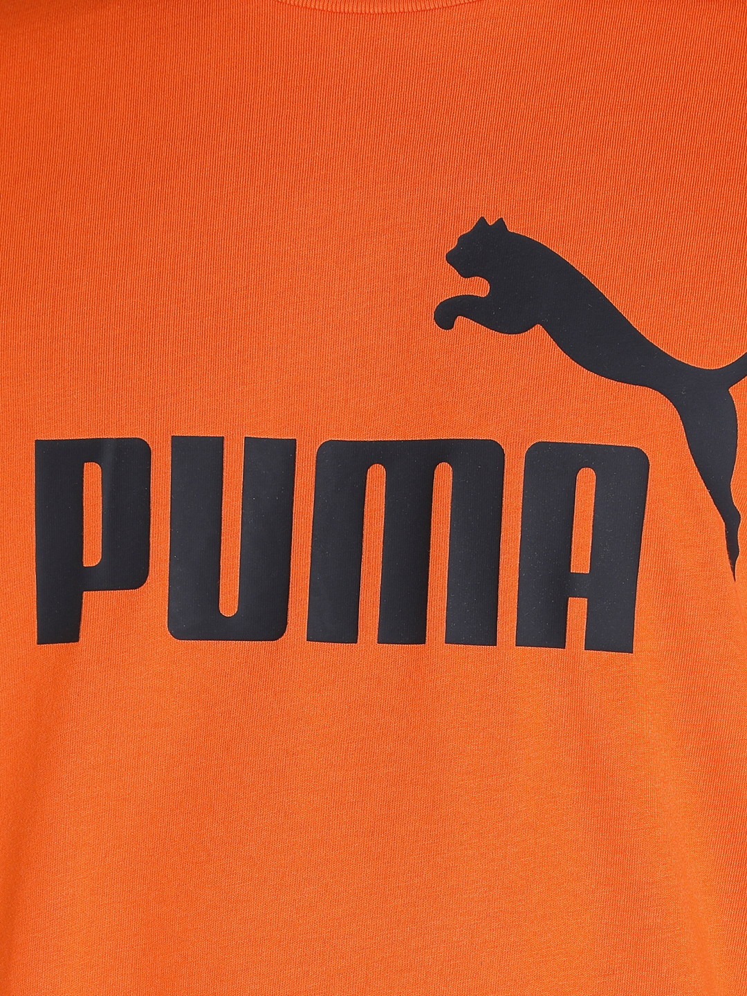 Puma Men Orange ESS Logo T-Shirt (6)