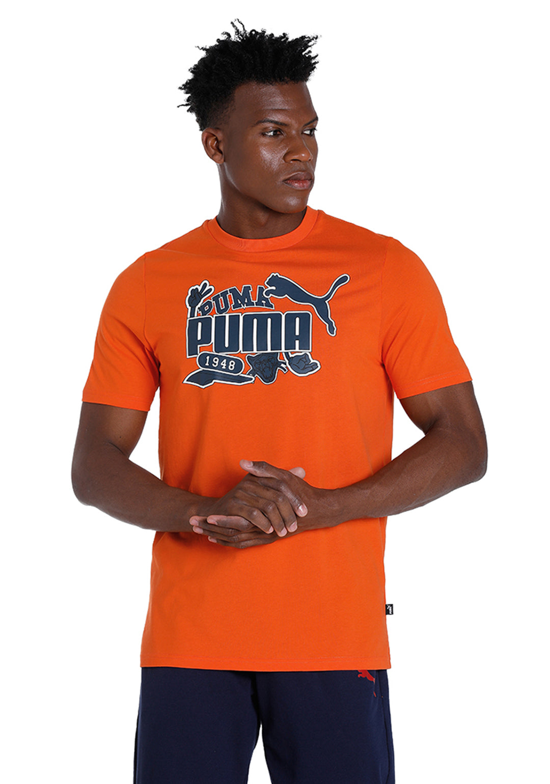 Men Orange GRAPHICS Icon T-Shirt