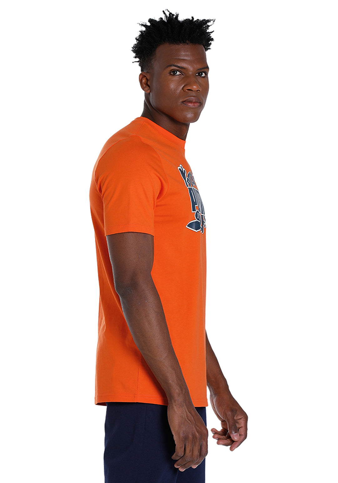Puma Men Orange GRAPHICS Icon T-Shirt (4)