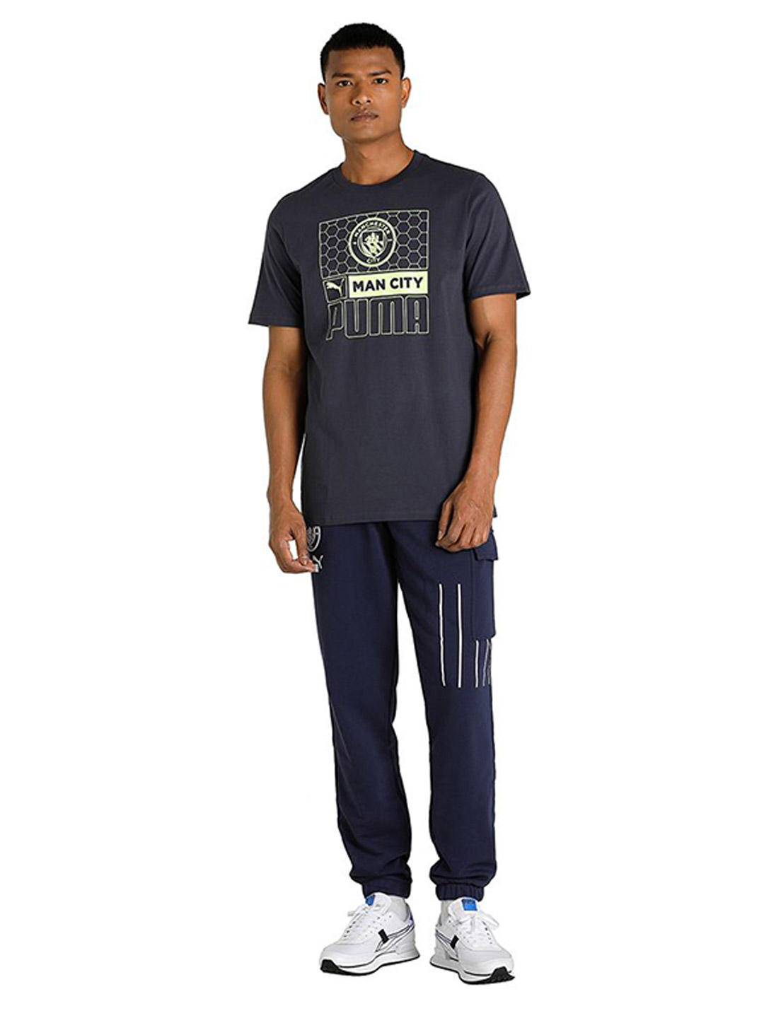 Puma Men Parisian Night-Fizzy Light Printed MCFC FtblCore T-Shirt (5)