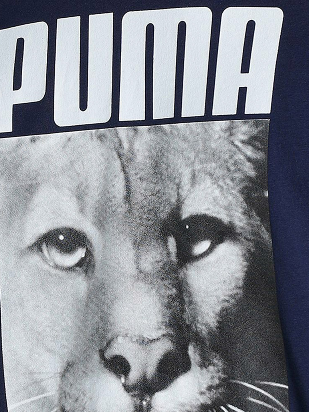Puma Men Peacoat Printed Cat Graphic T-Shirt (6)