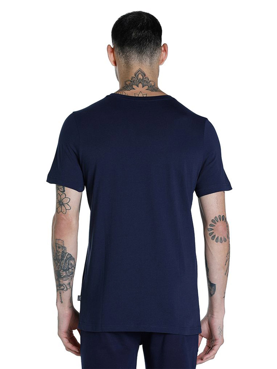 Puma Men Peacoat Printed Cat Graphic T-Shirt (3)