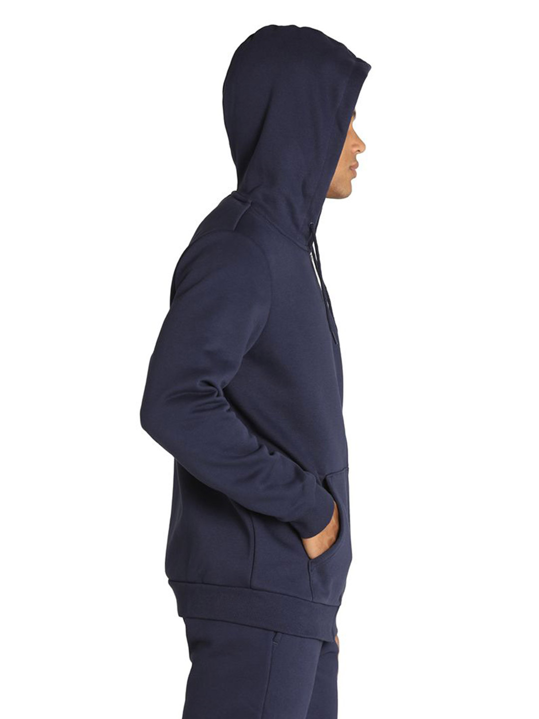 Puma Men Peacoat Printed Essentials Small Logo Full-Zip Regular Fit Hoodie (4)