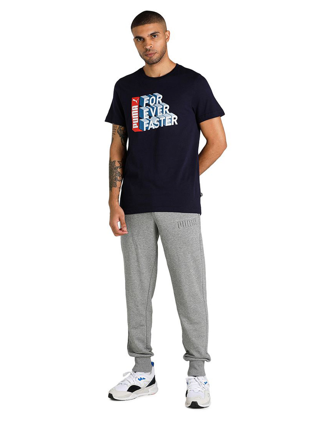 Puma Men Peacoat Printed FF Graphic T-Shirt (3)