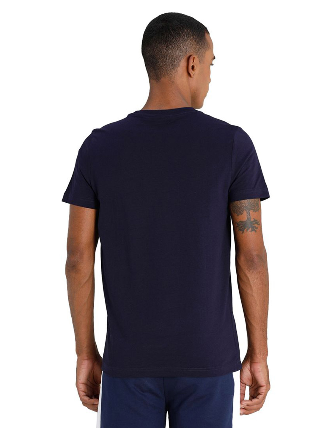 Puma Men Peacoat Printed Gold Foil Graphic T-Shirt (2)