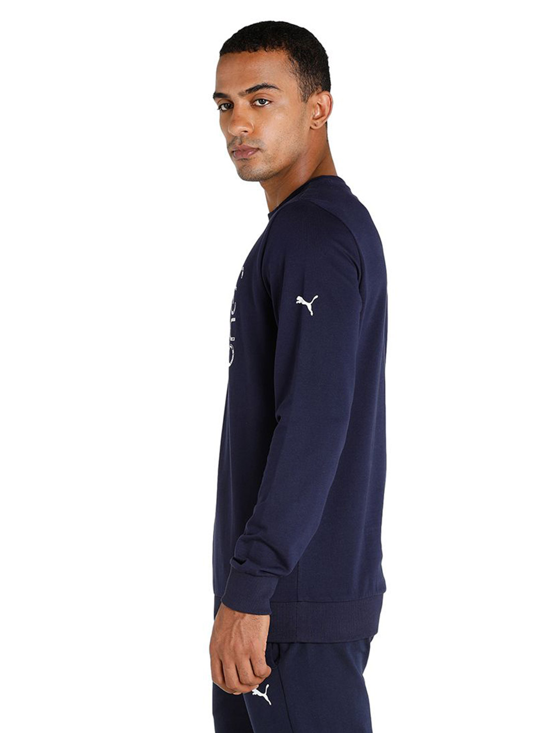 Puma Men Peacoat Printed one8 Virat Kohli Logo Crew Sweat Shirt (2)