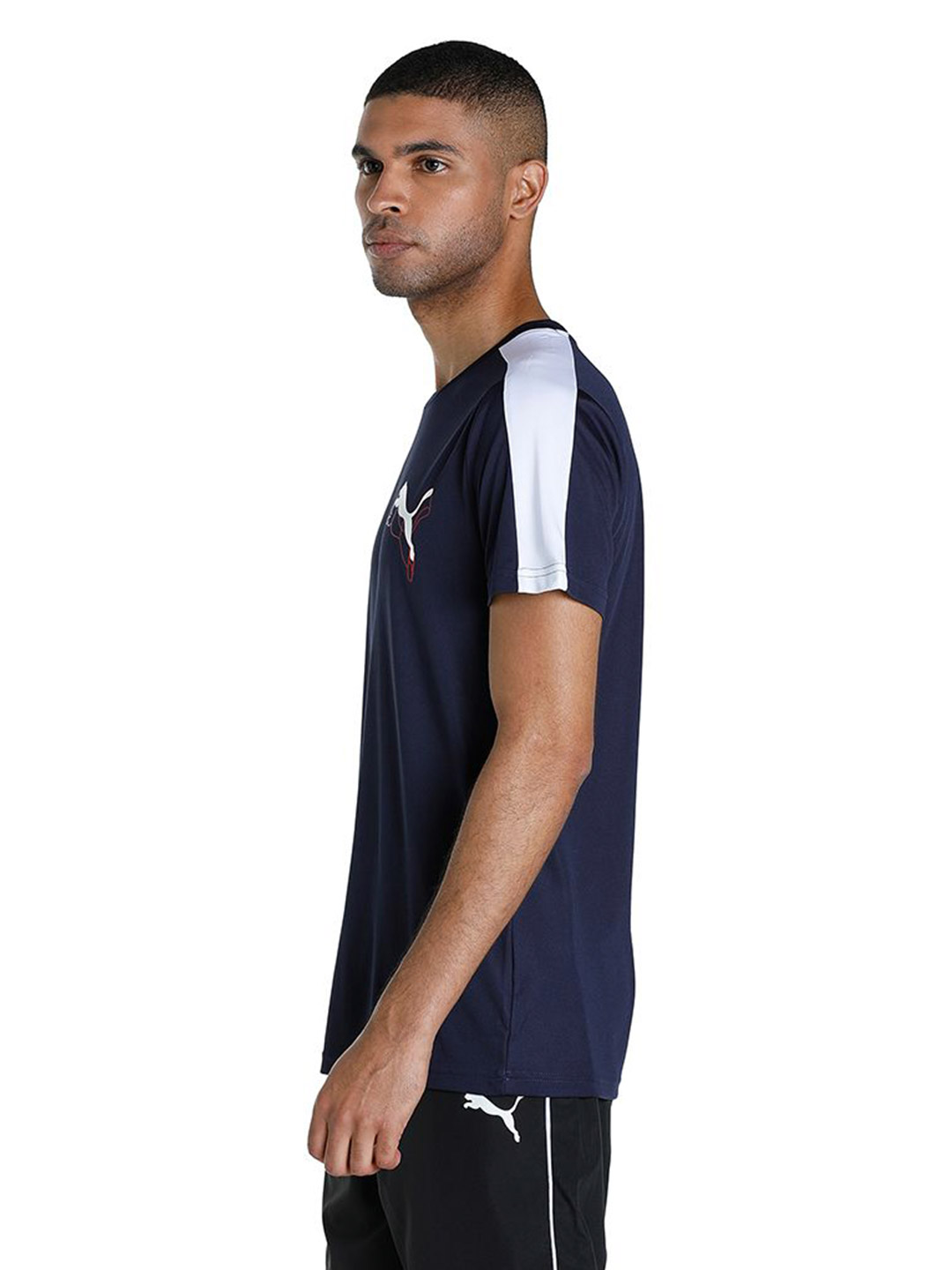 Puma Men Peacoat Printed Puma CR Color block T-Shirt (3)