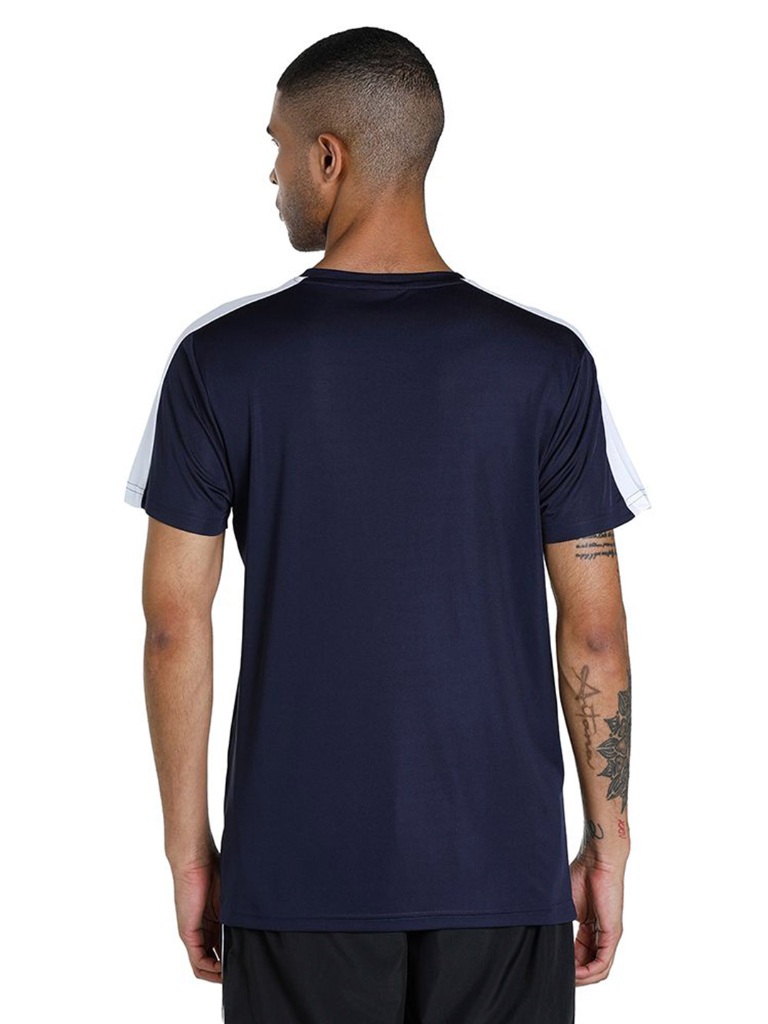 Puma Men Peacoat Printed Puma CR Color block T-Shirt (2)
