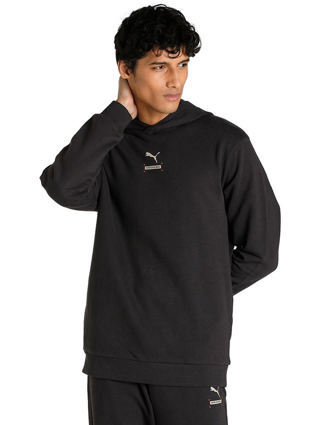 Puma Men Phantom Black Printed Better Hoodie (1)