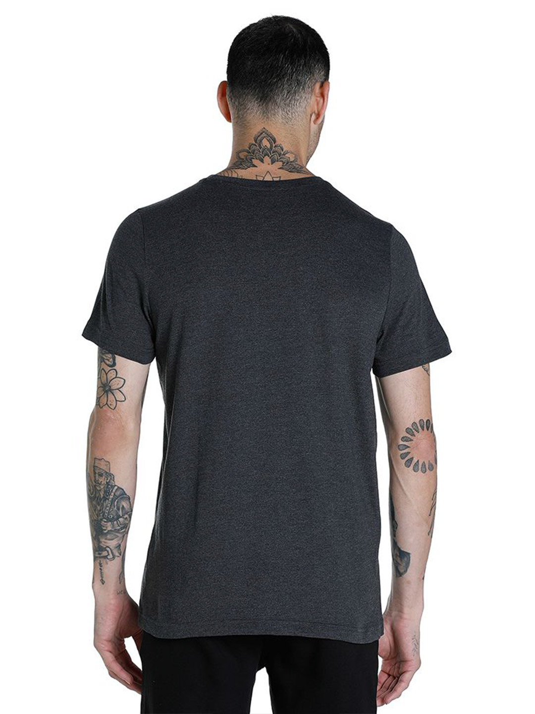 Puma Men Puma Black Heather Printed N1 Logo T-Shirt (3)