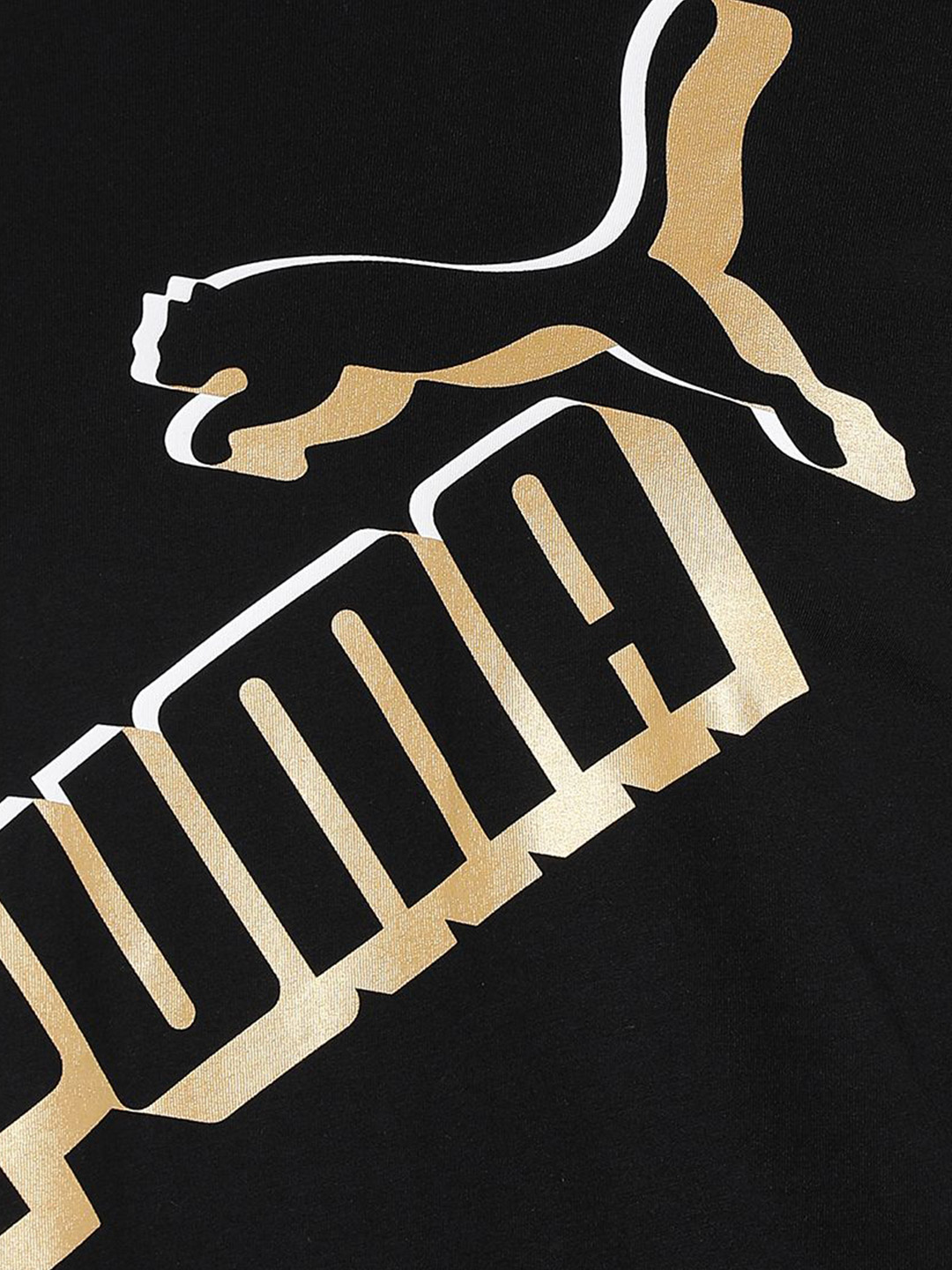 Puma Men Puma Black Printed Essentials+ Big Logo T-Shirt (6)