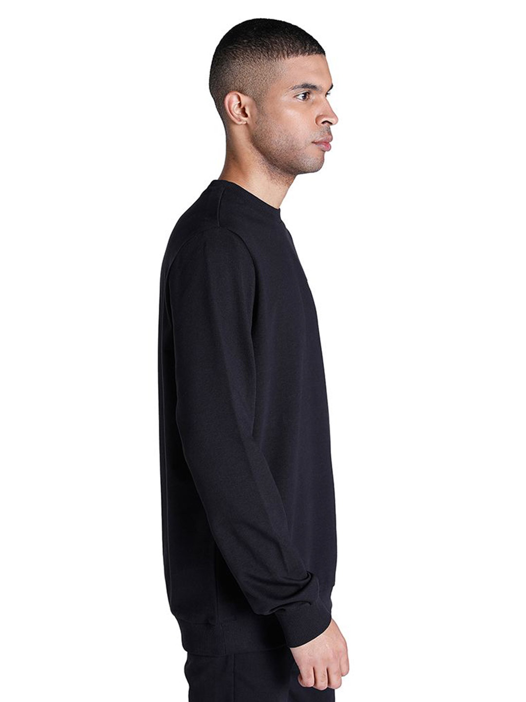 Puma Men Puma Black Printed Essentials Logo Regular Fit T-Shirt (4)