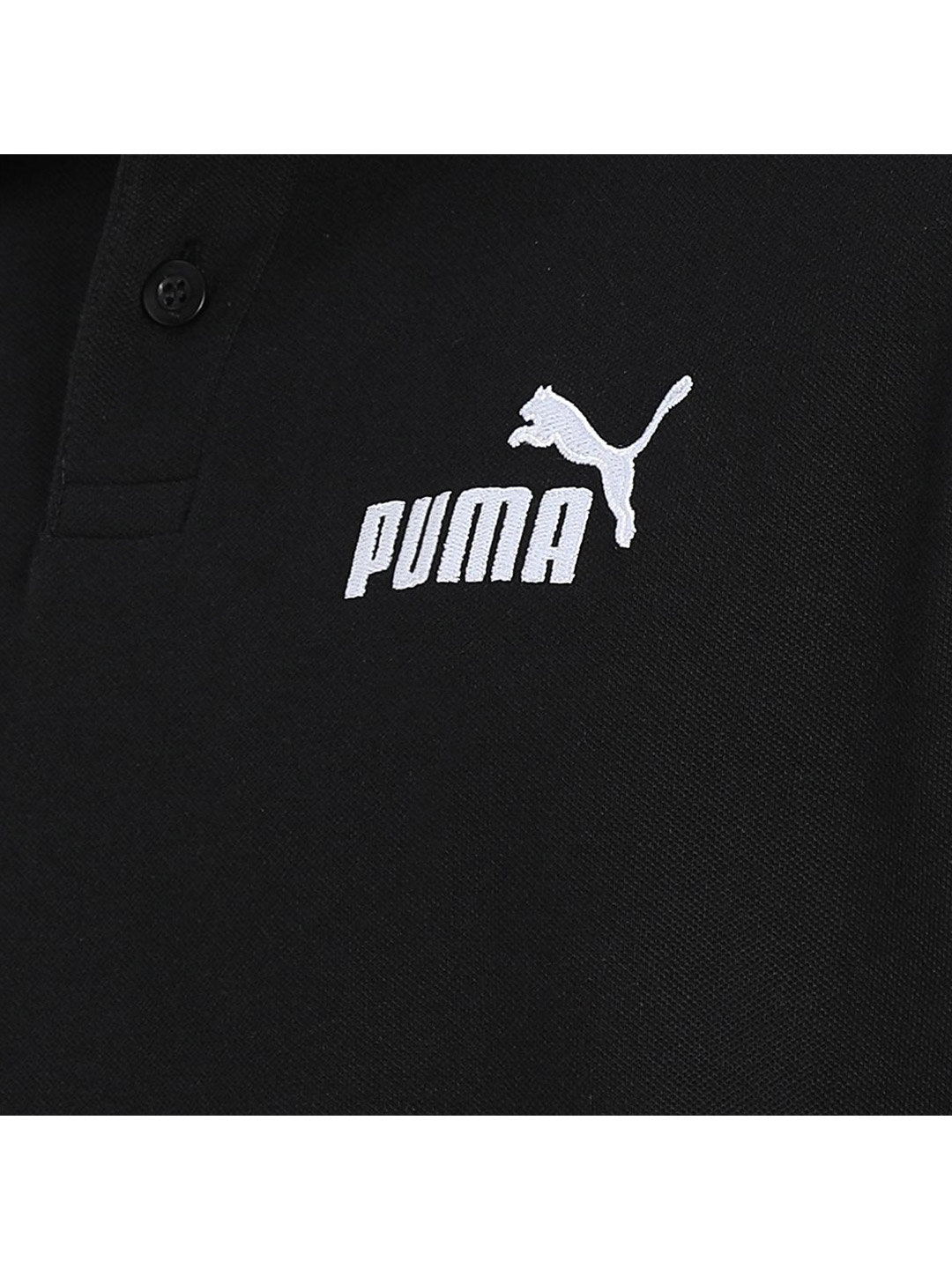 Puma Men Puma Black Printed Essentials Pique Regular Fit Polo Shirt (6)