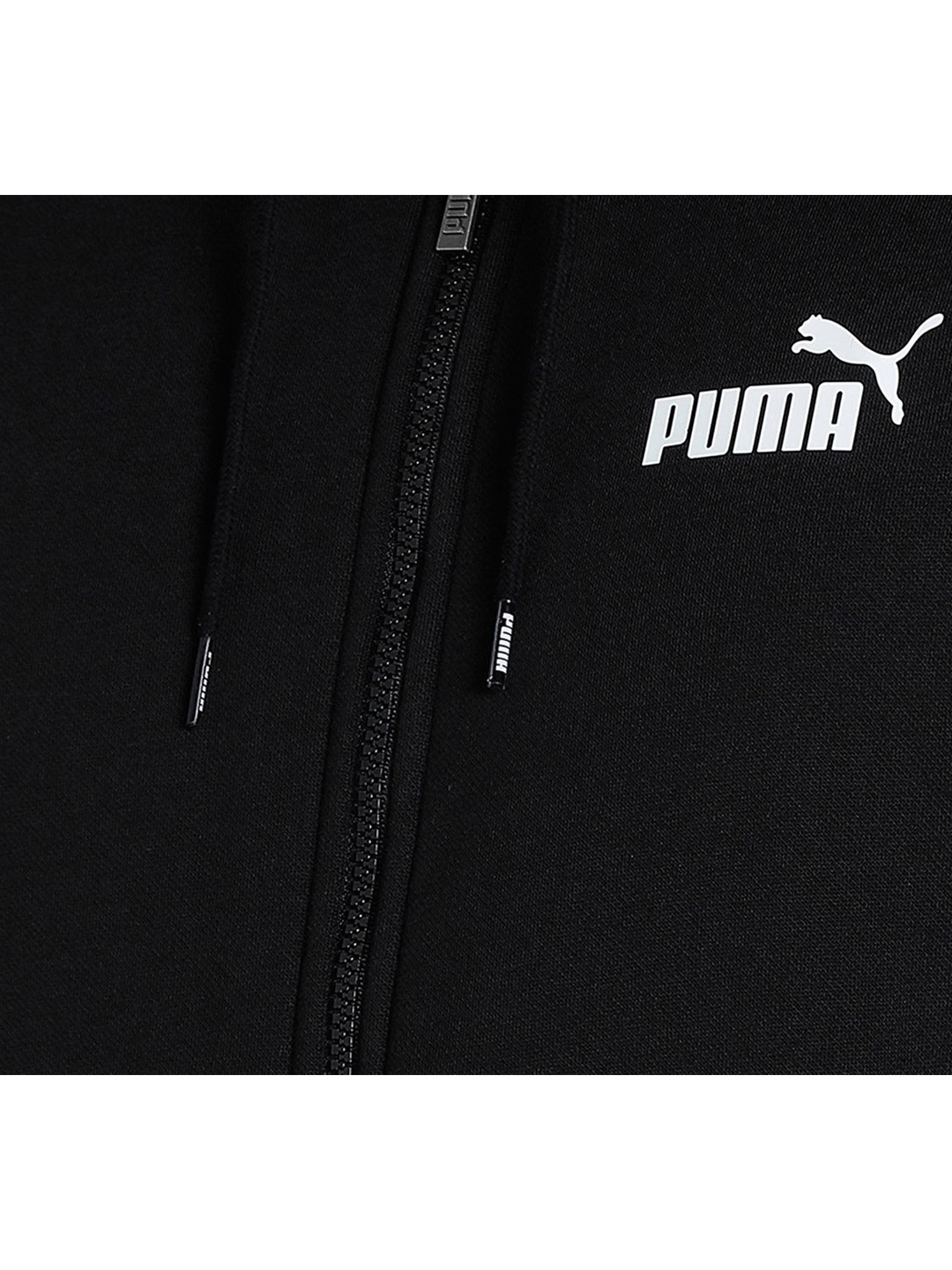 Puma Men Puma Black Printed Essentials Small Logo Full-Zip Regular Fit Hoodie (6)