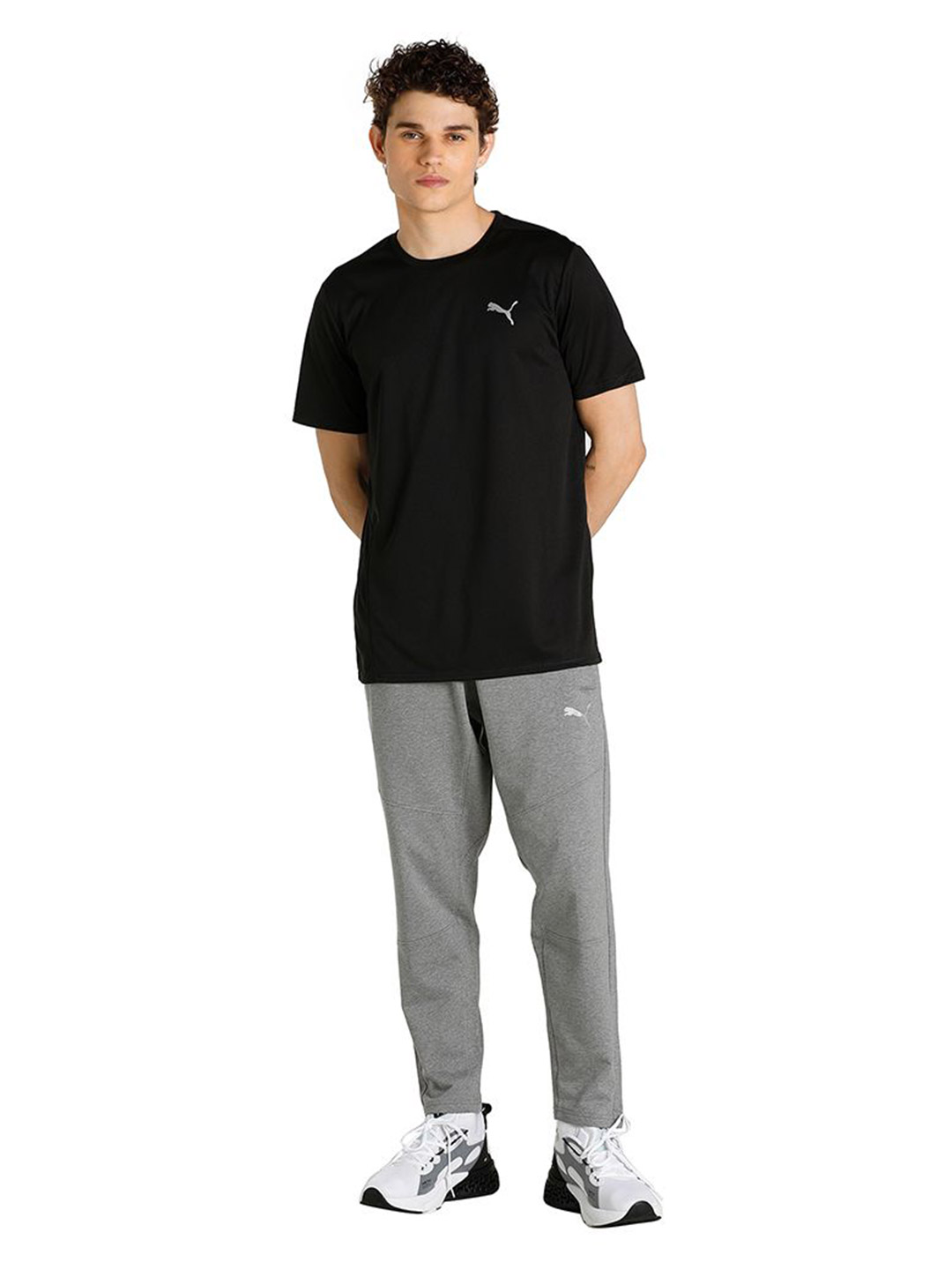 Puma Men Puma Black Printed Favourite Short Sleeve Running T-shirt (5)