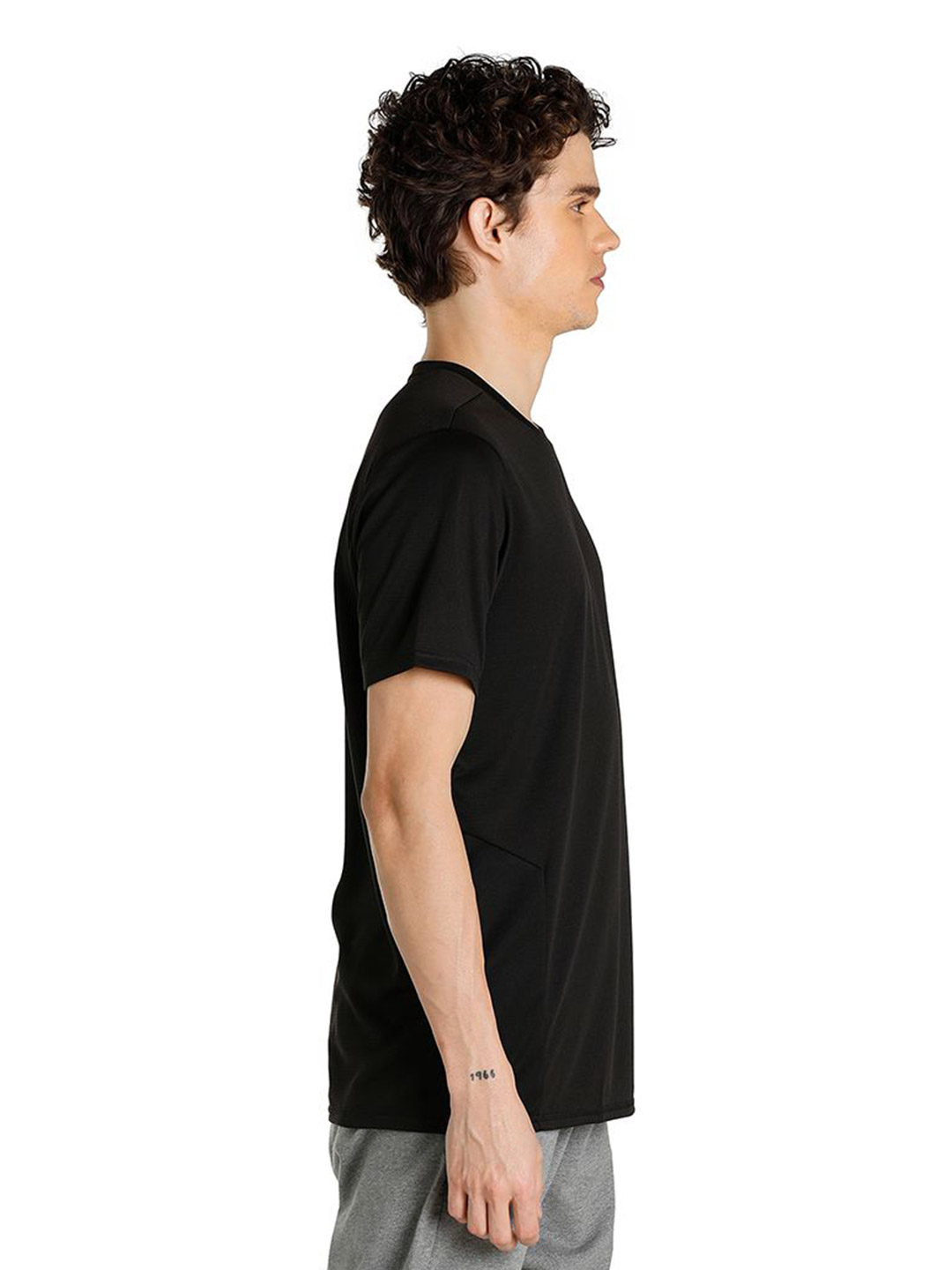 Puma Men Puma Black Printed Favourite Short Sleeve Running T-shirt (4)