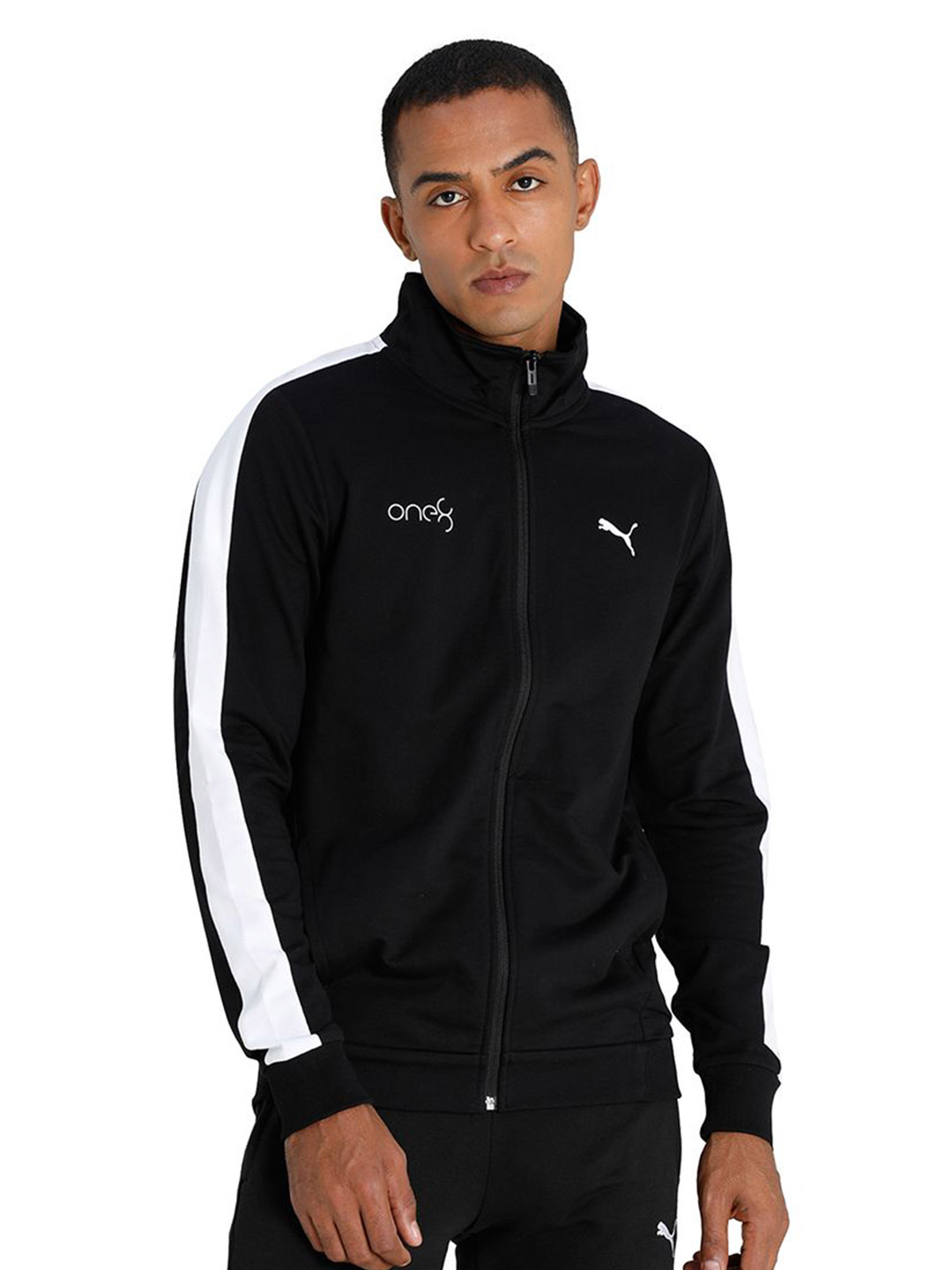Buy Men Puma Black Printed one8 Virat Kohli Full Zip Jacket From Fancode Shop