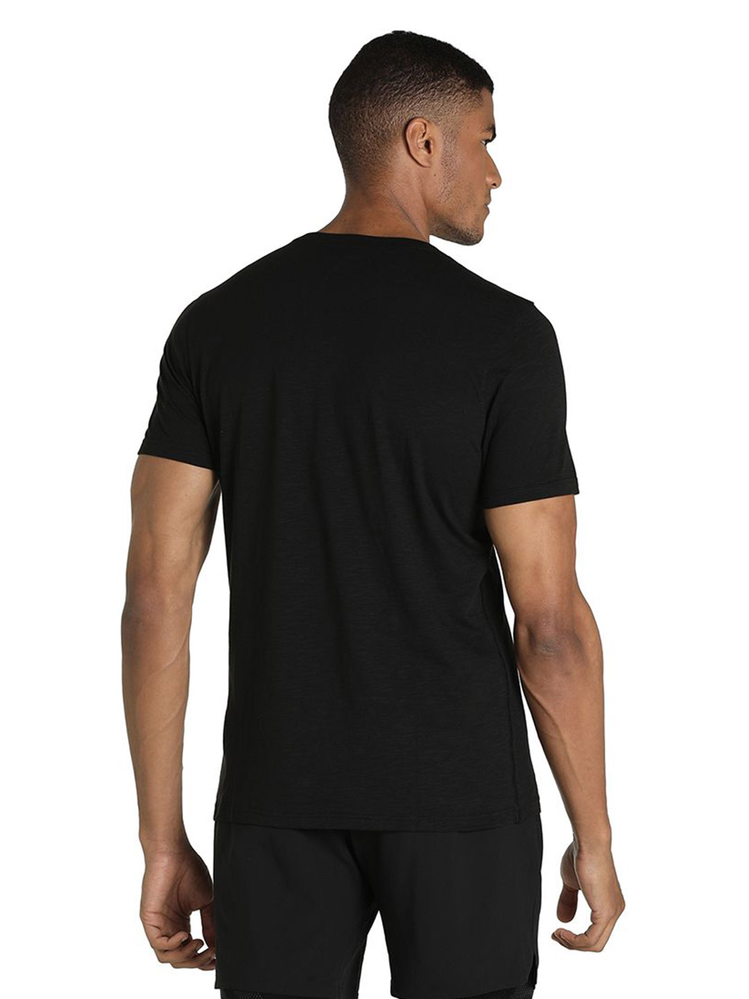 Puma Men Puma Black Printed Performance Slogan Cat Training T-Shirt (3)