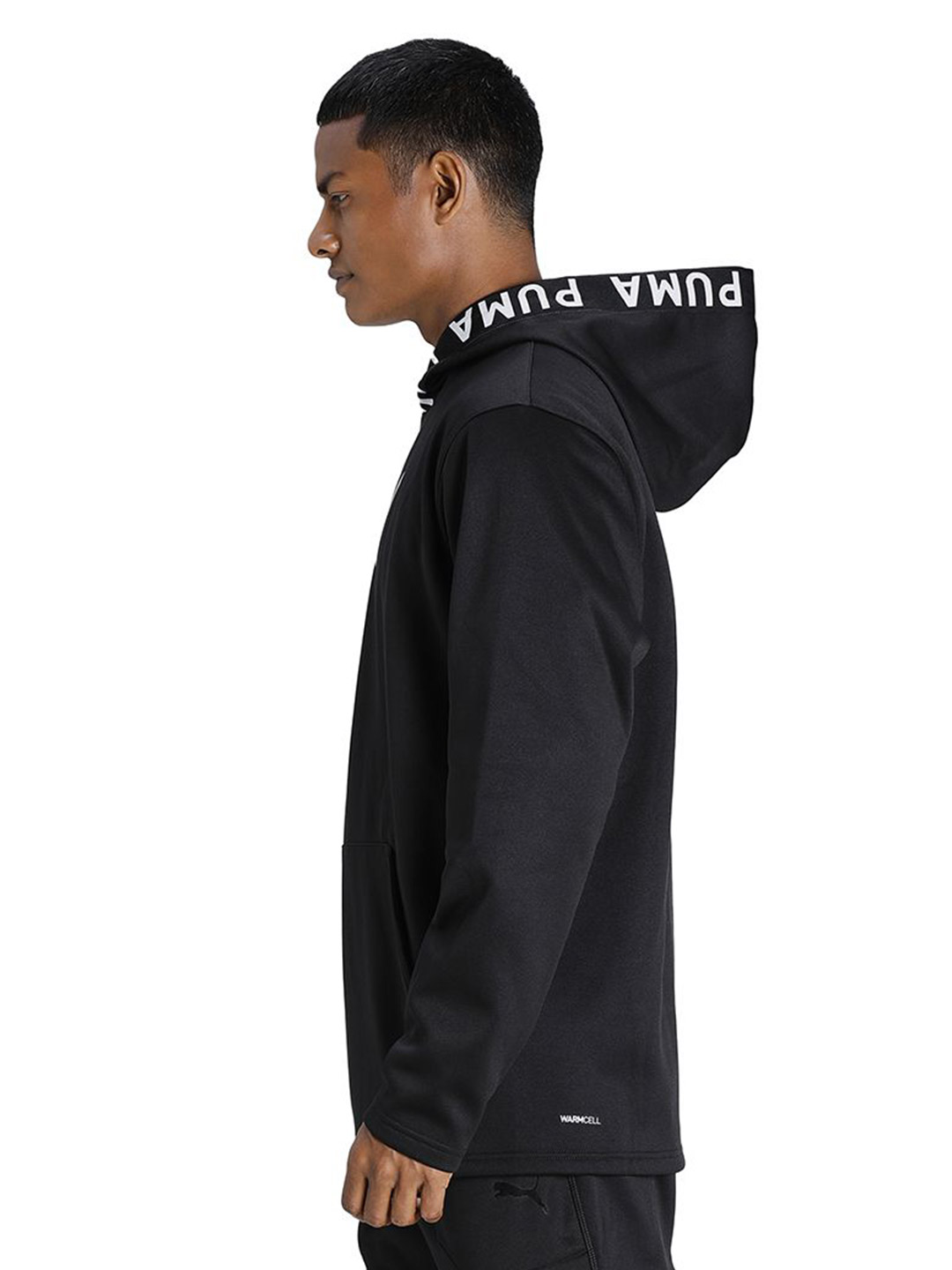 Puma Men Puma Black Printed POWER Fleece Training Hoodie (3)