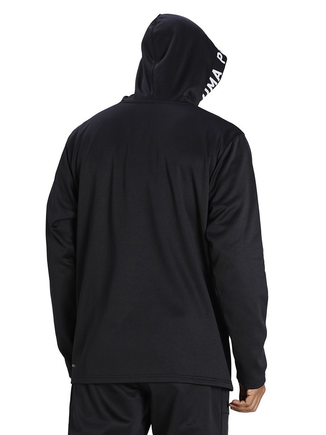 Puma Men Puma Black Printed POWER Fleece Training Hoodie (4)