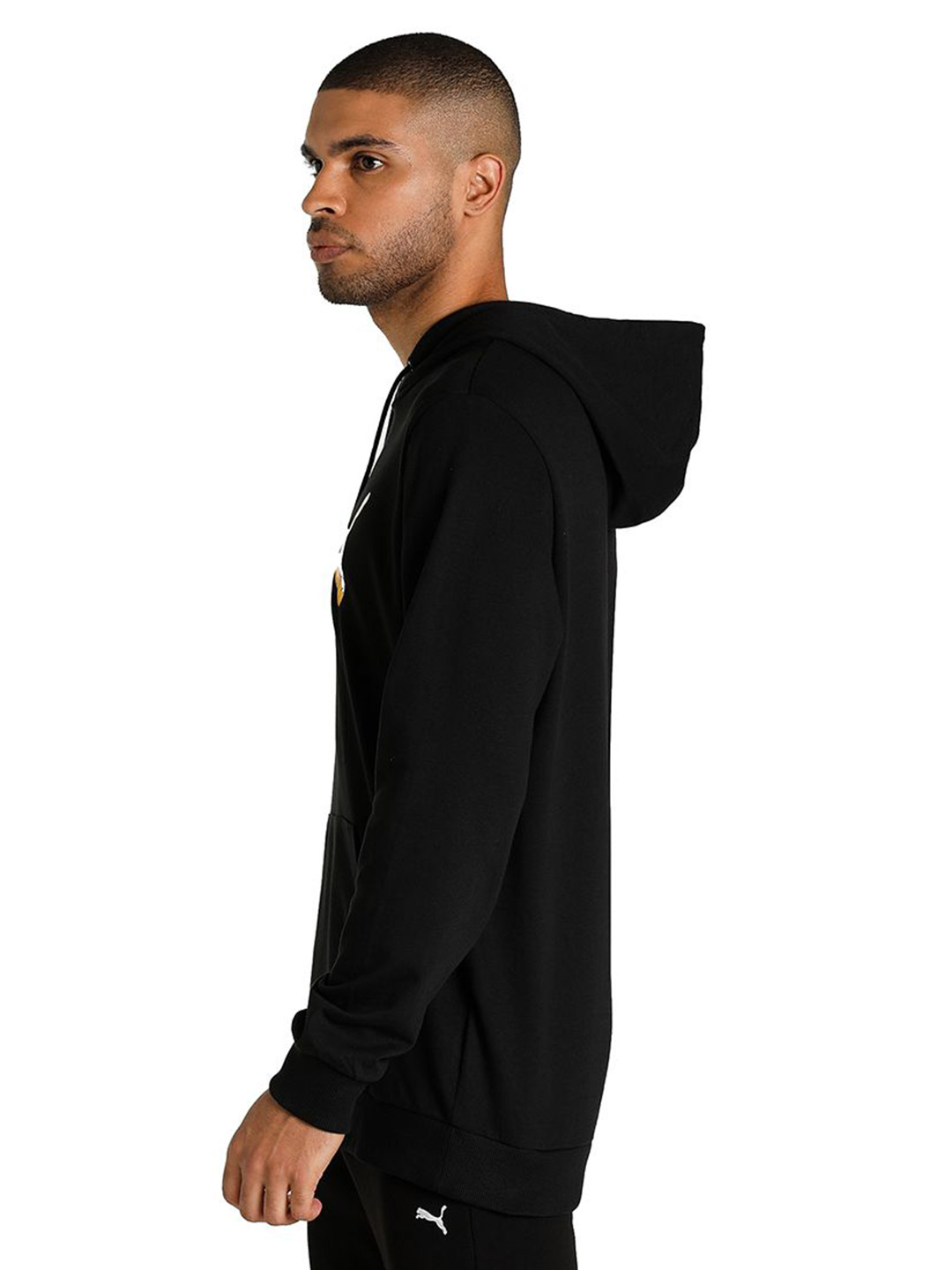 Puma Men Puma Black Printed Puma Graphic Hoodie (2)
