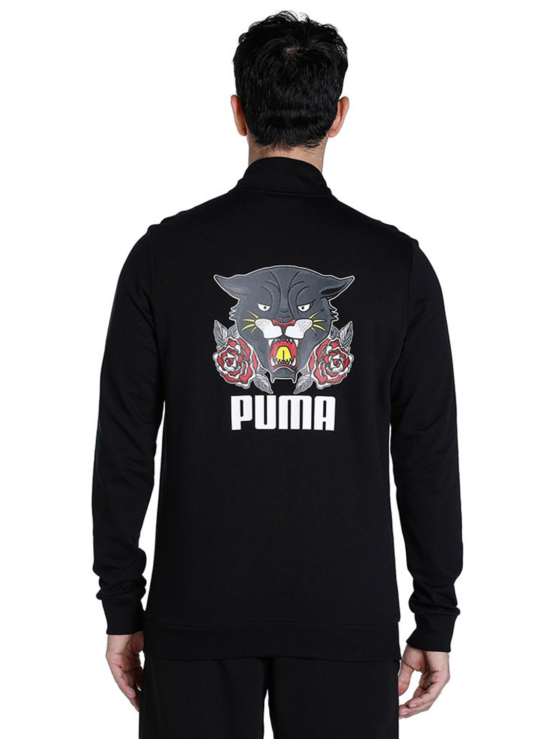 Puma Men Puma Black Printed PUMA x 1DER KL Rahul Grunge Logo Jacket (3)