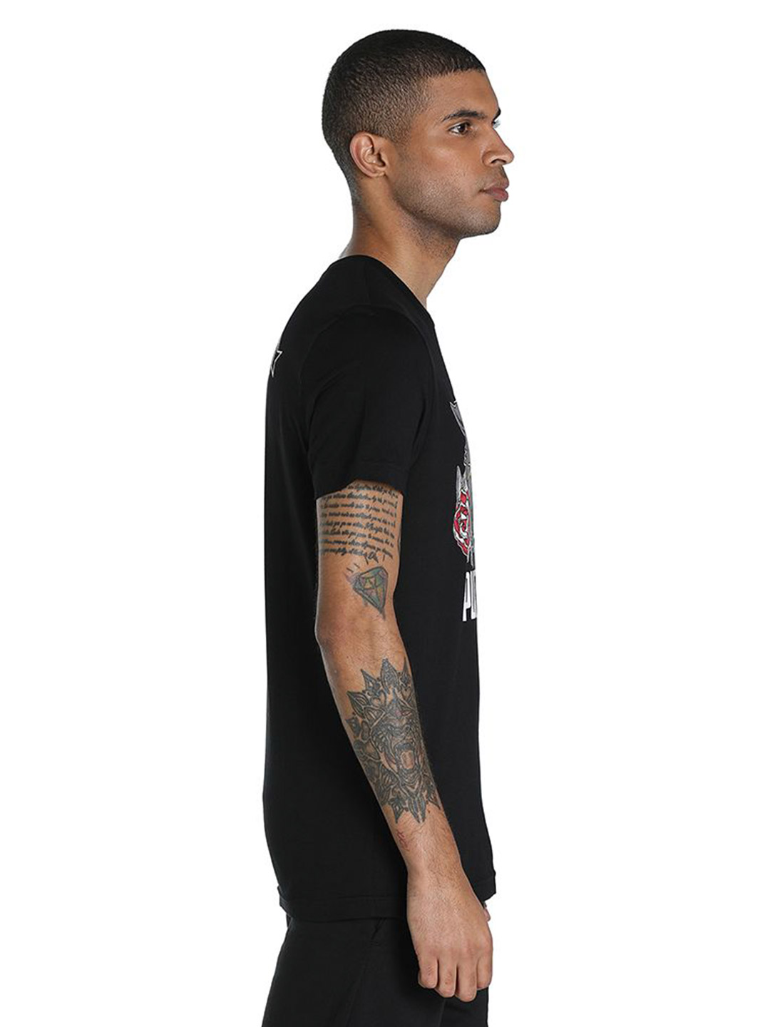 Puma Men Puma Black Printed PUMA x 1DER KL Rahul Grunge Logo T-Shirt (2)