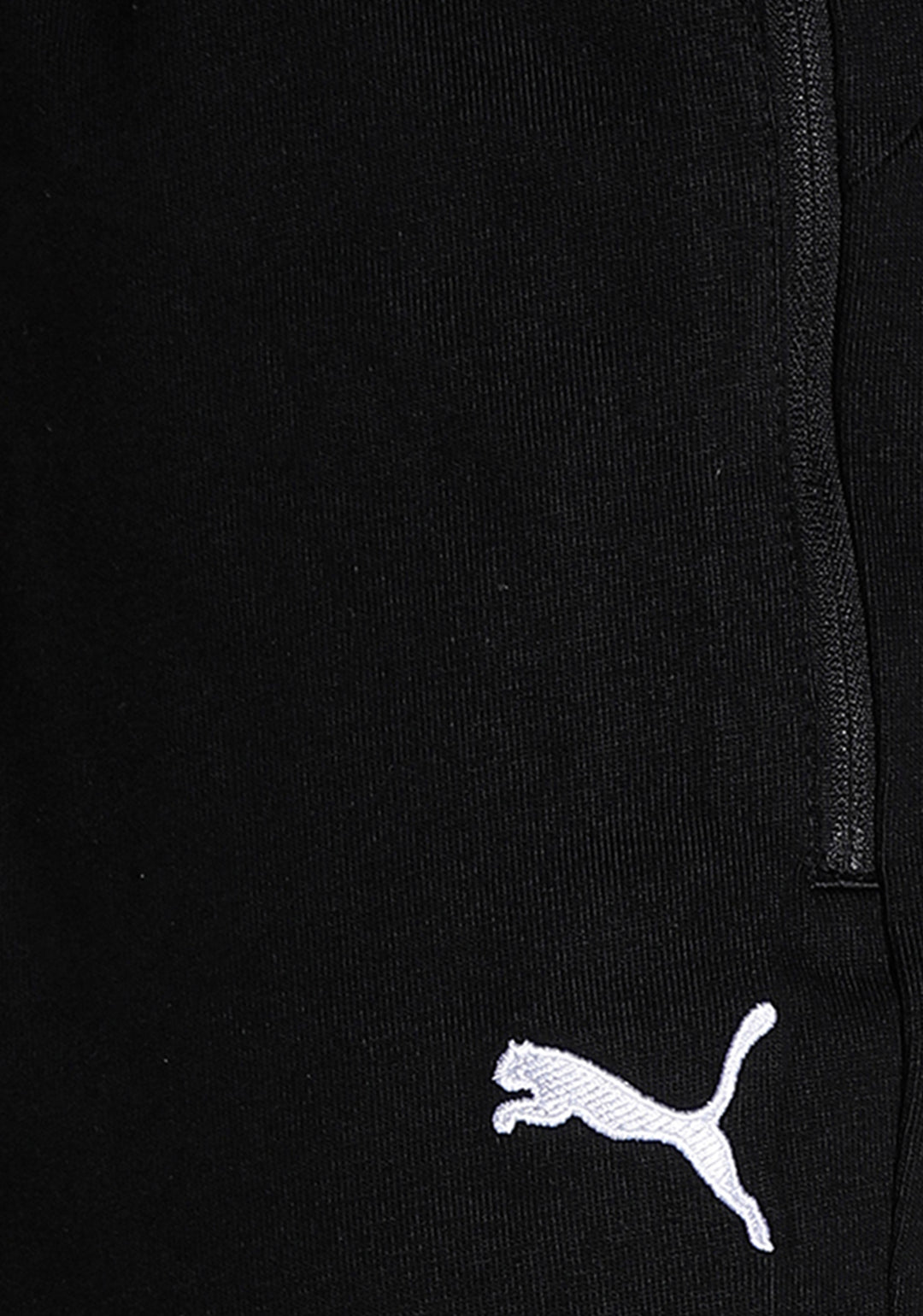 Puma Men PUMA Black Solid Zippered Jersey Shorts (6)