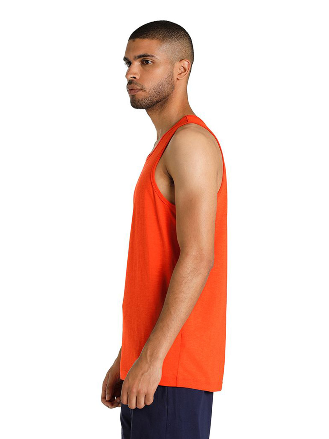 Puma Men Puma Black-Cherry Tomato Printed Slub Tank Pack of 2 (4)