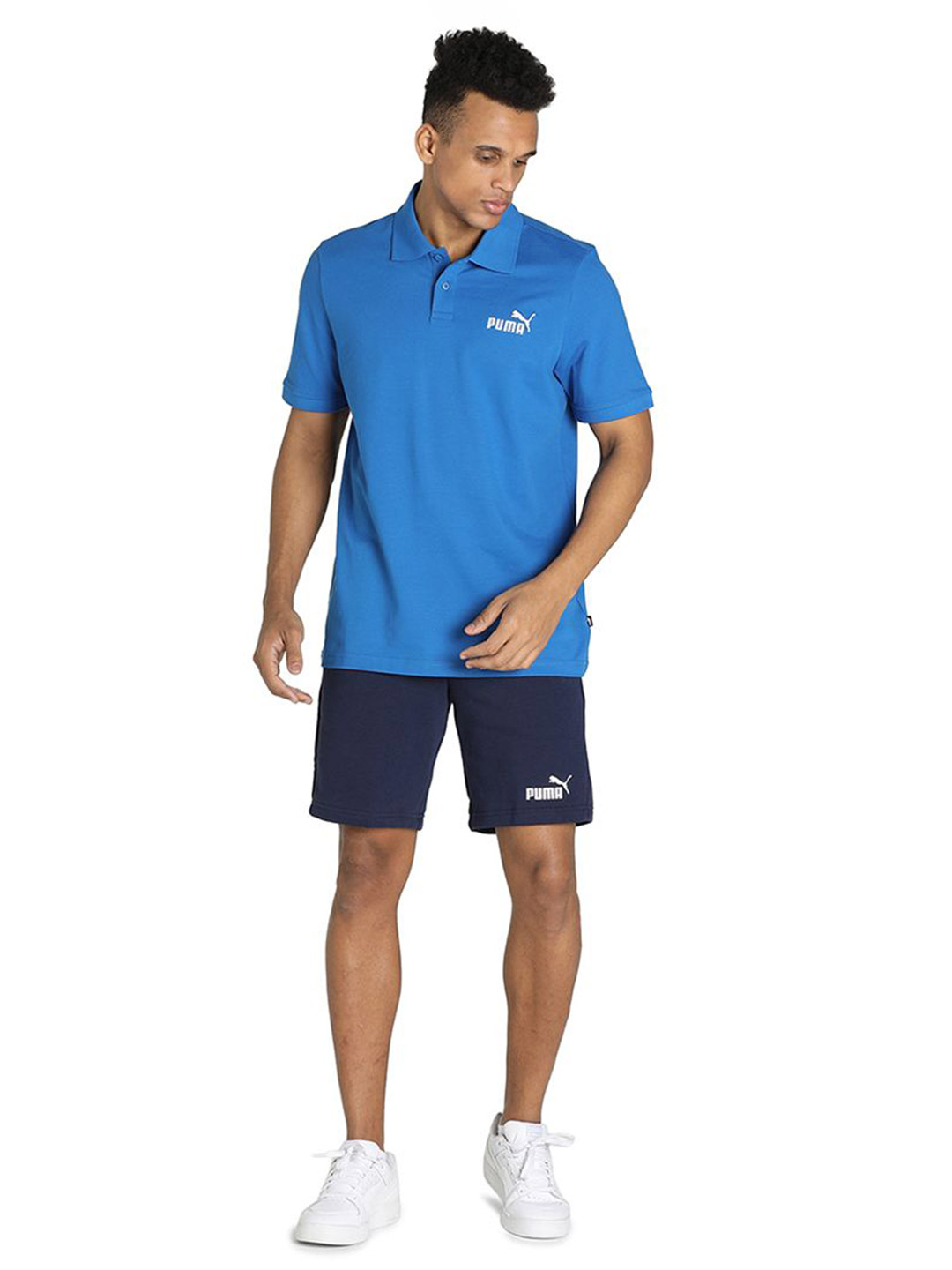 Puma Men Puma Royal Printed Essentials Pique Regular Fit Polo Shirt (5)