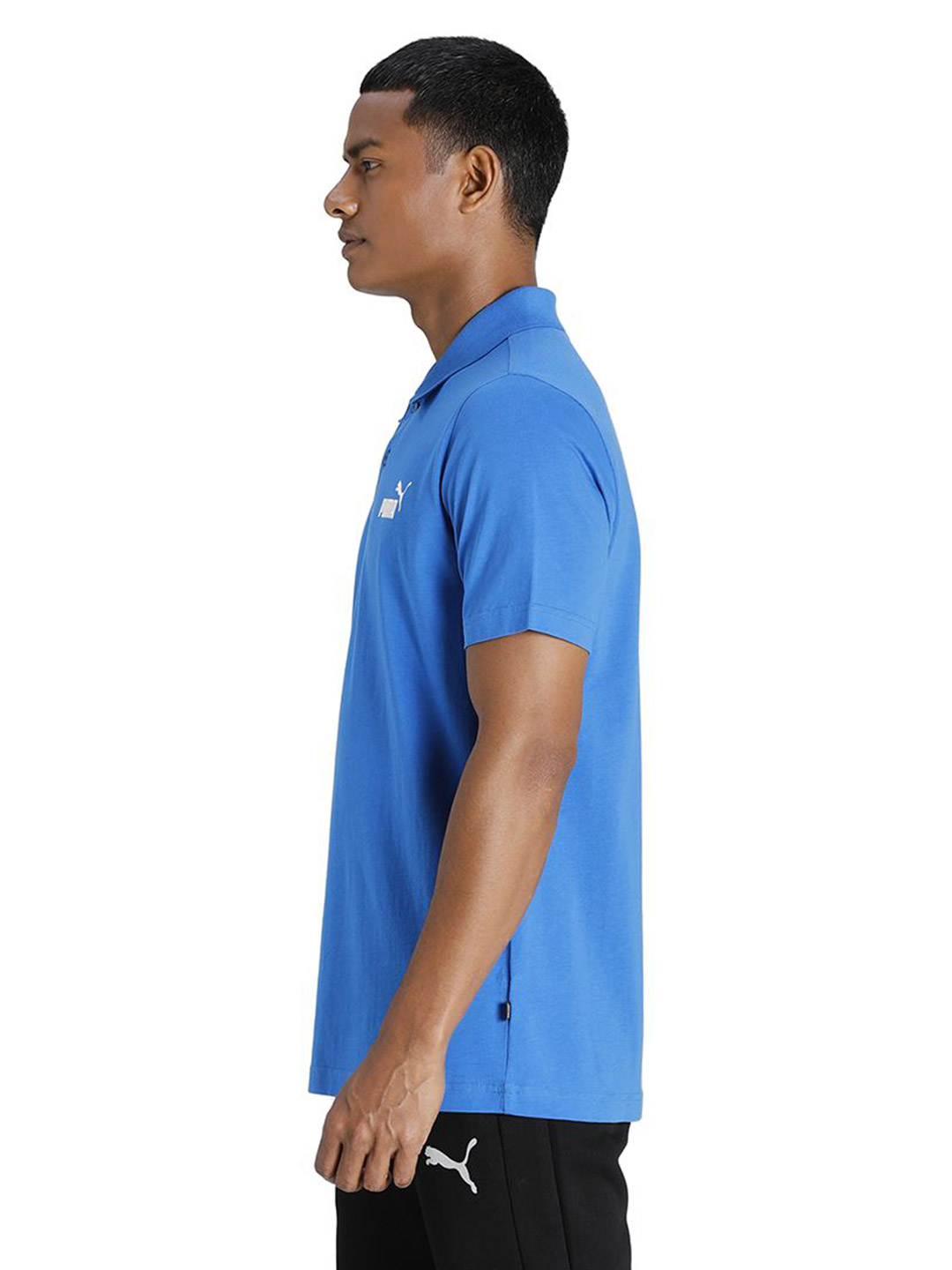 Puma Men Puma Royal Printed Essentials Regular Fit Jersey Polo (4)