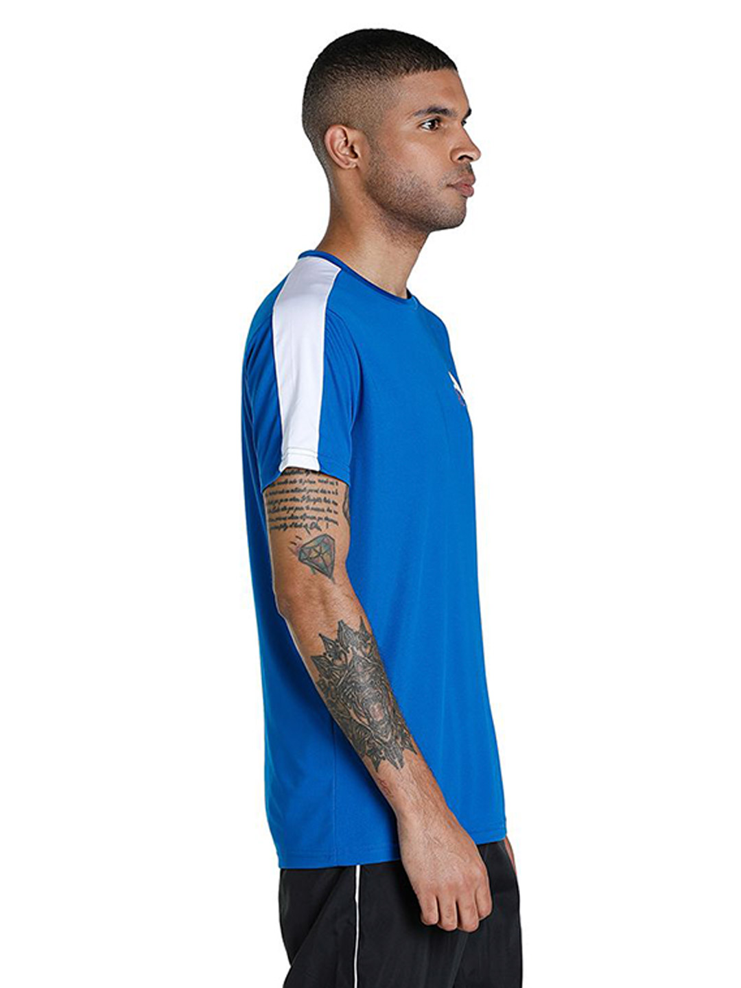 Puma Men PUMA Team Royal Printed Puma CR Color block T-Shirt (3)