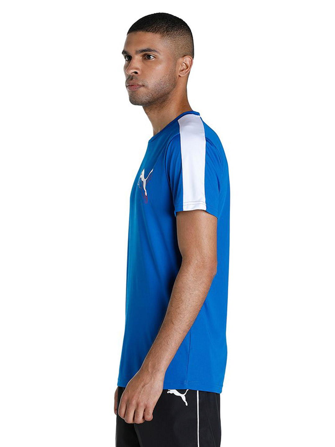 Puma Men PUMA Team Royal Printed Puma CR Color block T-Shirt (6)