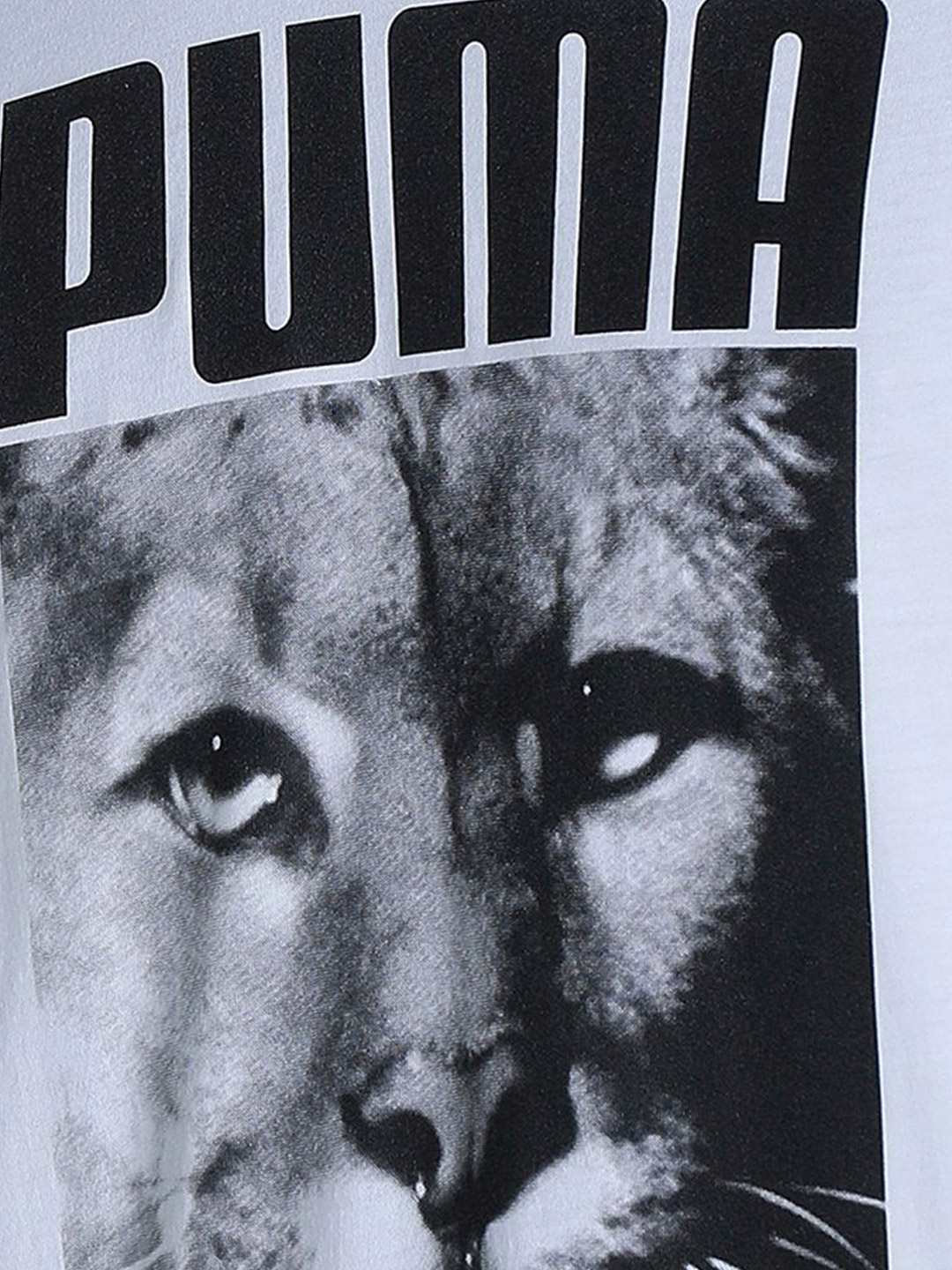 Puma Men Puma White Printed Cat Graphic T-Shirt (6)